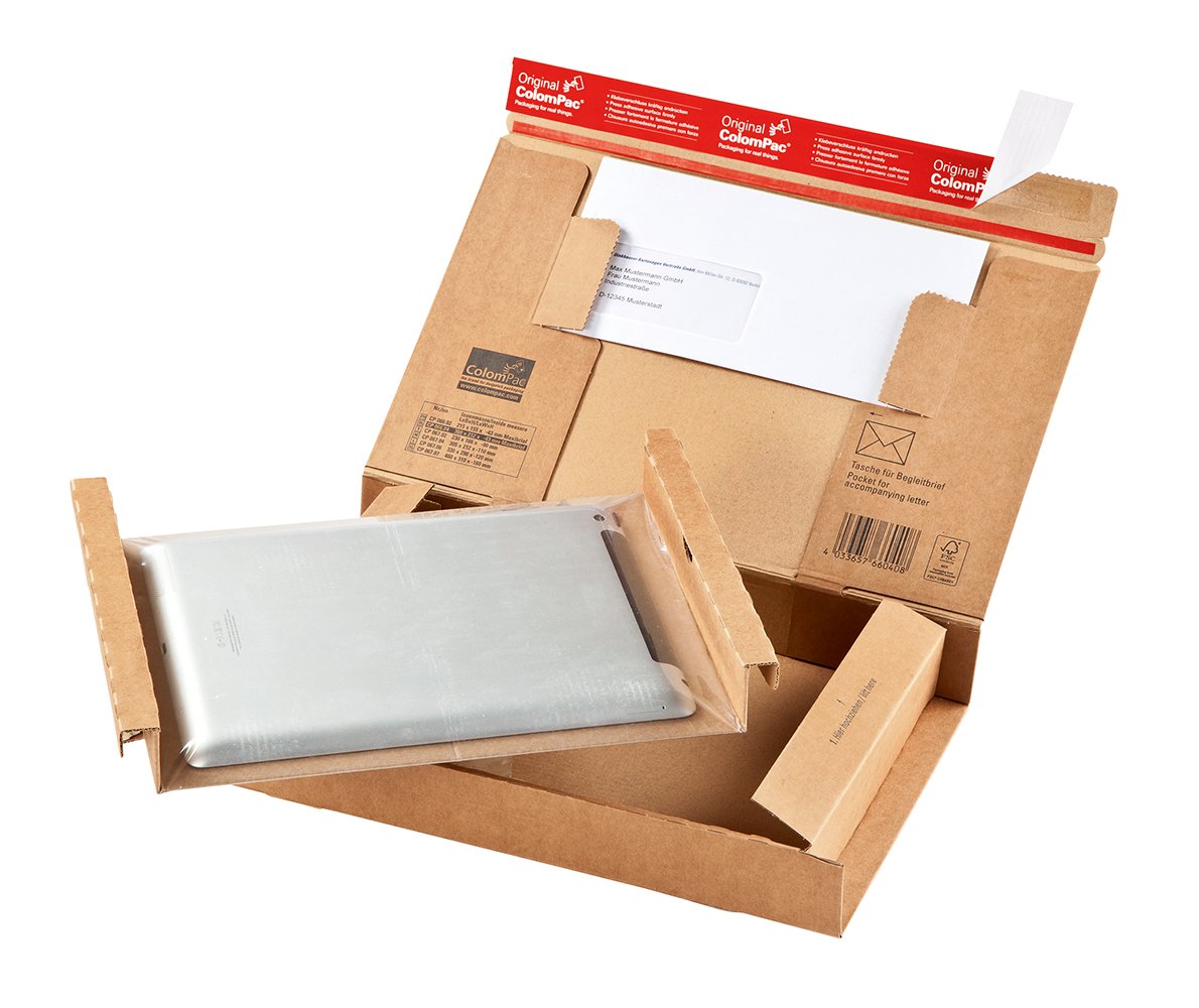 ColomPac Paket Versandkarton 300 x 212 x 43 mm, braun, 20er Pack