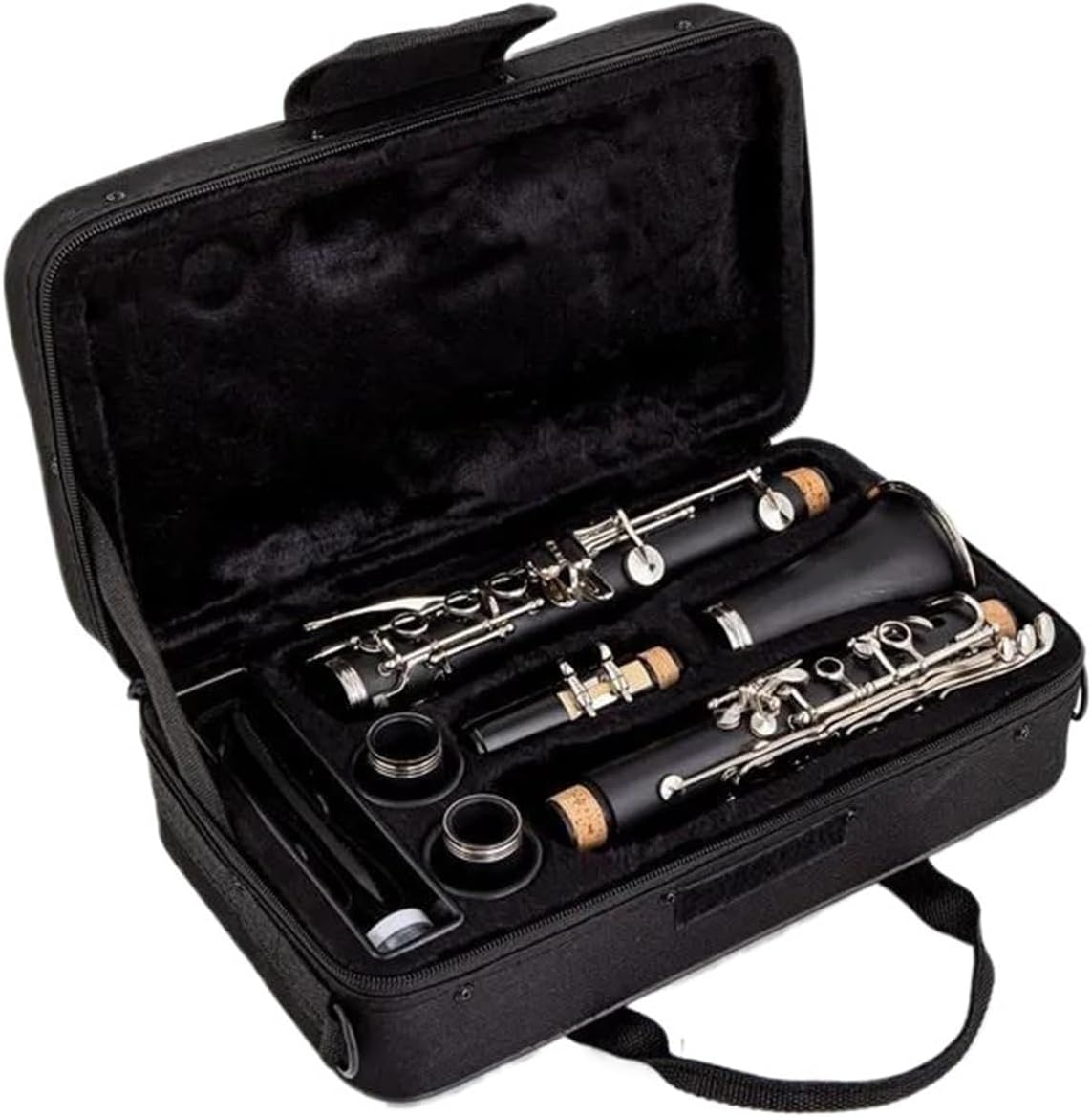 clarinet for Beginner B flat Tune Professional Woodwind Instruments Clarinet Black