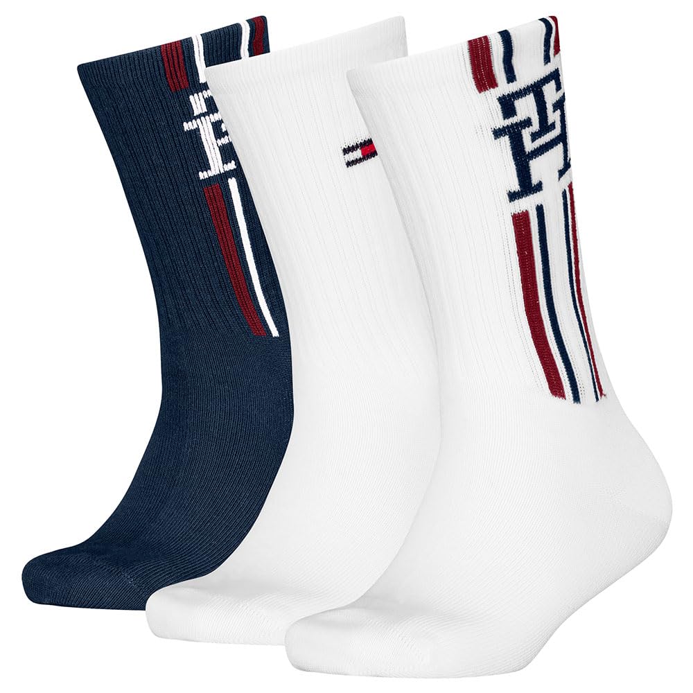 8719965009202 TH Baby Socks 4P Stripe Ecom, Tommy original., 15-18
