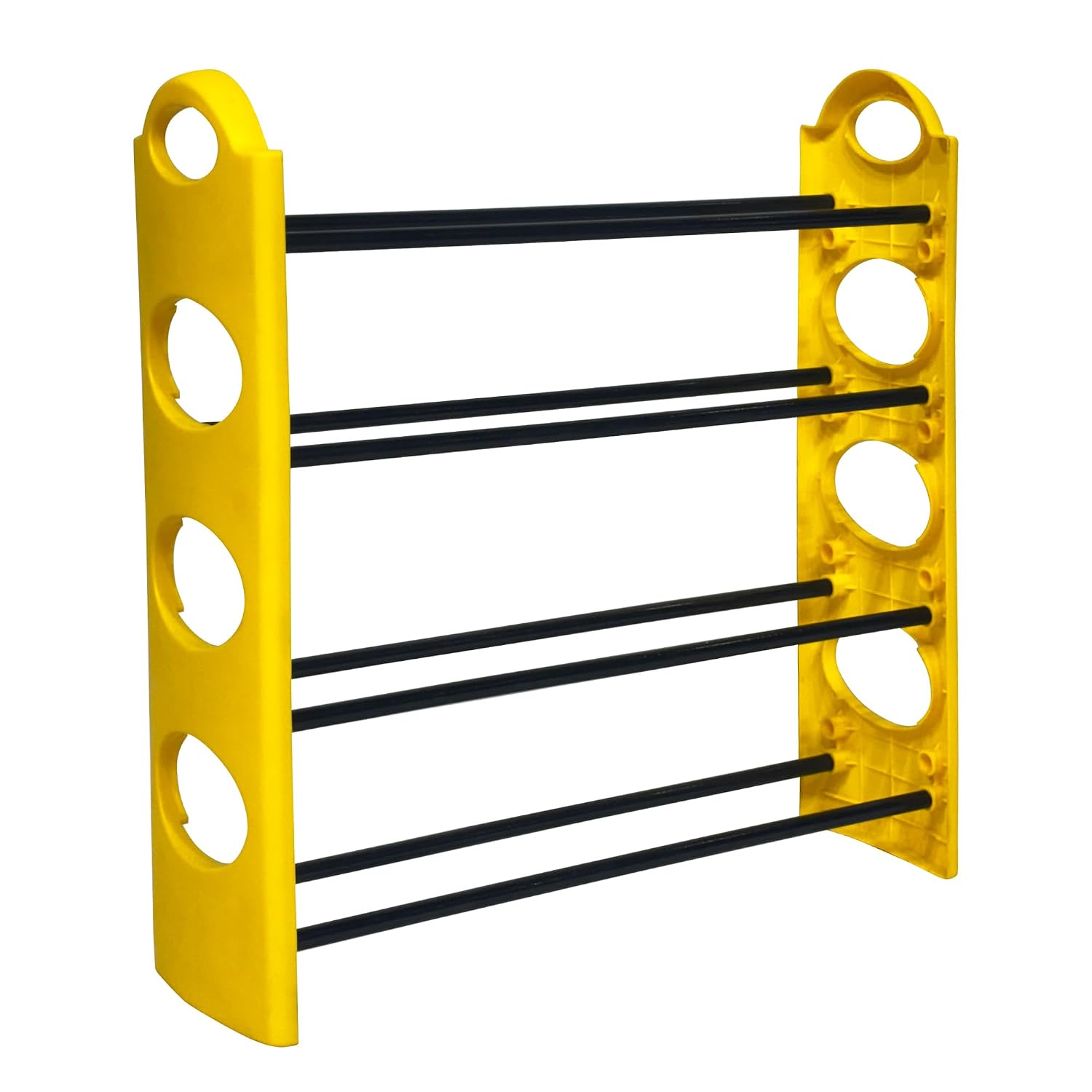 HousIQ Premium 4 Shelf Plastic and Steel Shoe/Chappal/Book/Clothes Rack/Stand/for Home