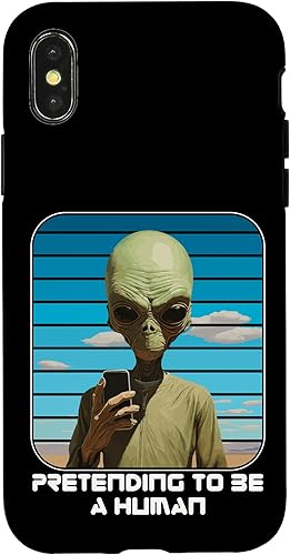 Miniatura 4 de iPhone 14 Pro Alien Pretending To Be A Human Halloween Women, Men, Kids Case