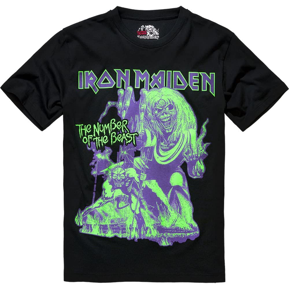 Brandit Men's Black Maiden T-Shirt Notb, Color: Size: Xxl