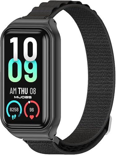 Miniatura 10 de MIJOBS Correa para Amazfit Band 7 Correa de repuesto de nailon para reloj Pulsera inteligente Accesorios para Amazfit 7 Fit Band
