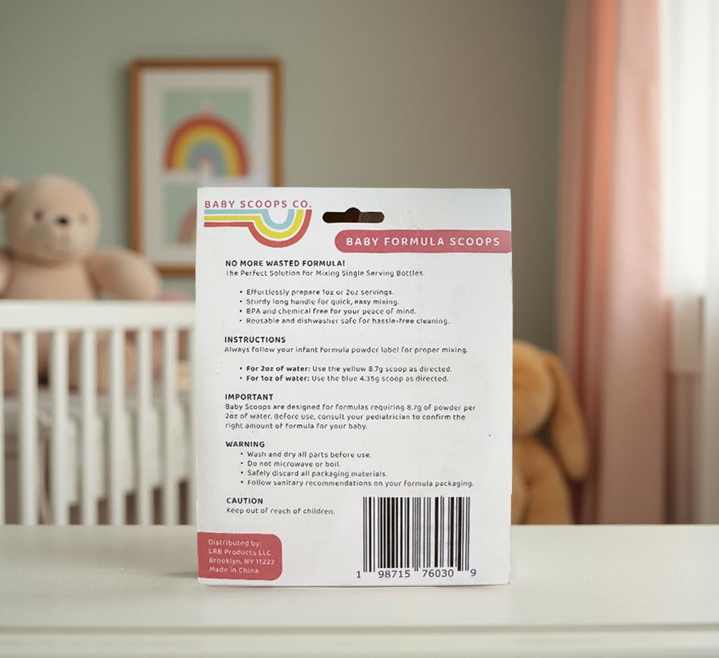 Infant Formula Measuring Scoop — Precise 1oz & 2oz Single-Serving for Newborns & Infants, BPA-Free Design