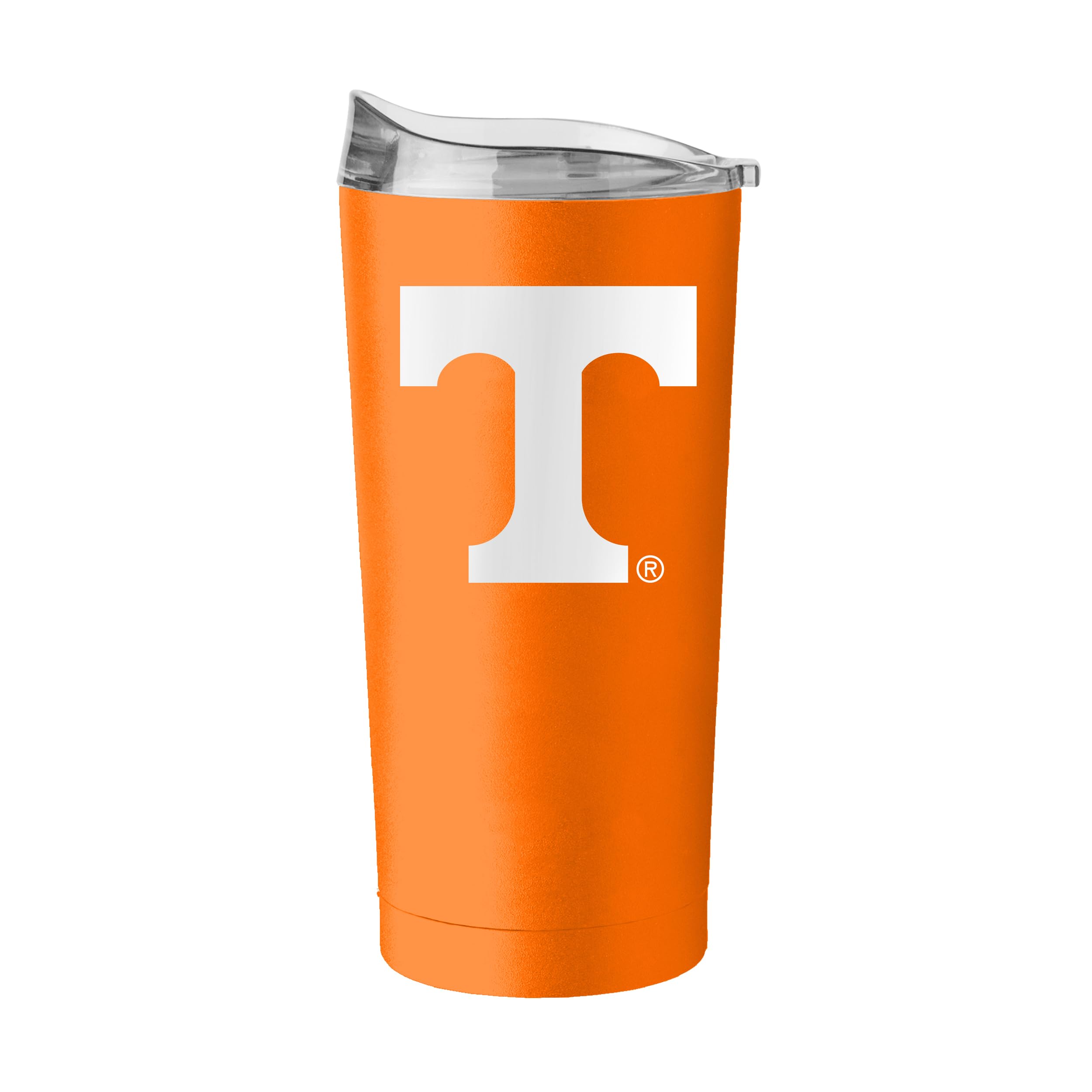 Logo Brands NCAA 20 oz Powder Coat Stainless Tumbler -Double-Wall Insulated Everday Tumbler for Hot or Cold Drinks, High Lip Lid, Team Color