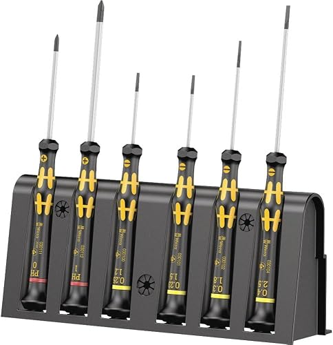 Wera 05030170001 1578 A/6 ESD Screwdriver set and rack for electronic applications, 6 pieces