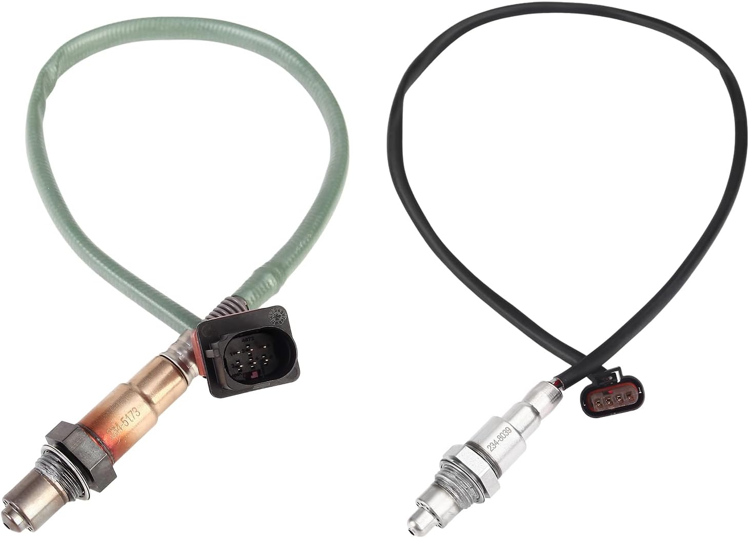Oxygen O2 Sensor Upstream and Downstream Fits for Ford Edge 16-19, Fusion Escape Taurus Explorer Focus 16-20, for Lincoln MKT 2016, Nautilus 2019, MKC MKZ 17-20, Replace 234-5173, 234-8039 2Pcs