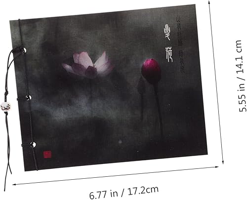 Miniatura 7 de TEHAUX 2 unids chino hilo de viento encuadernado libro de bocetos vintage bloc de escritura para niños, cuaderno de graffiti, libro de bocetos de