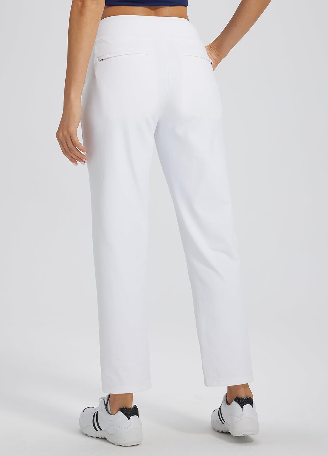 Libin Womens Casual Travel Pants 7/8 Stretchy Golf Pants Ankle Dress Pant Slacks Athletic Workout Sweatpants with 4 Pockets - Image 3