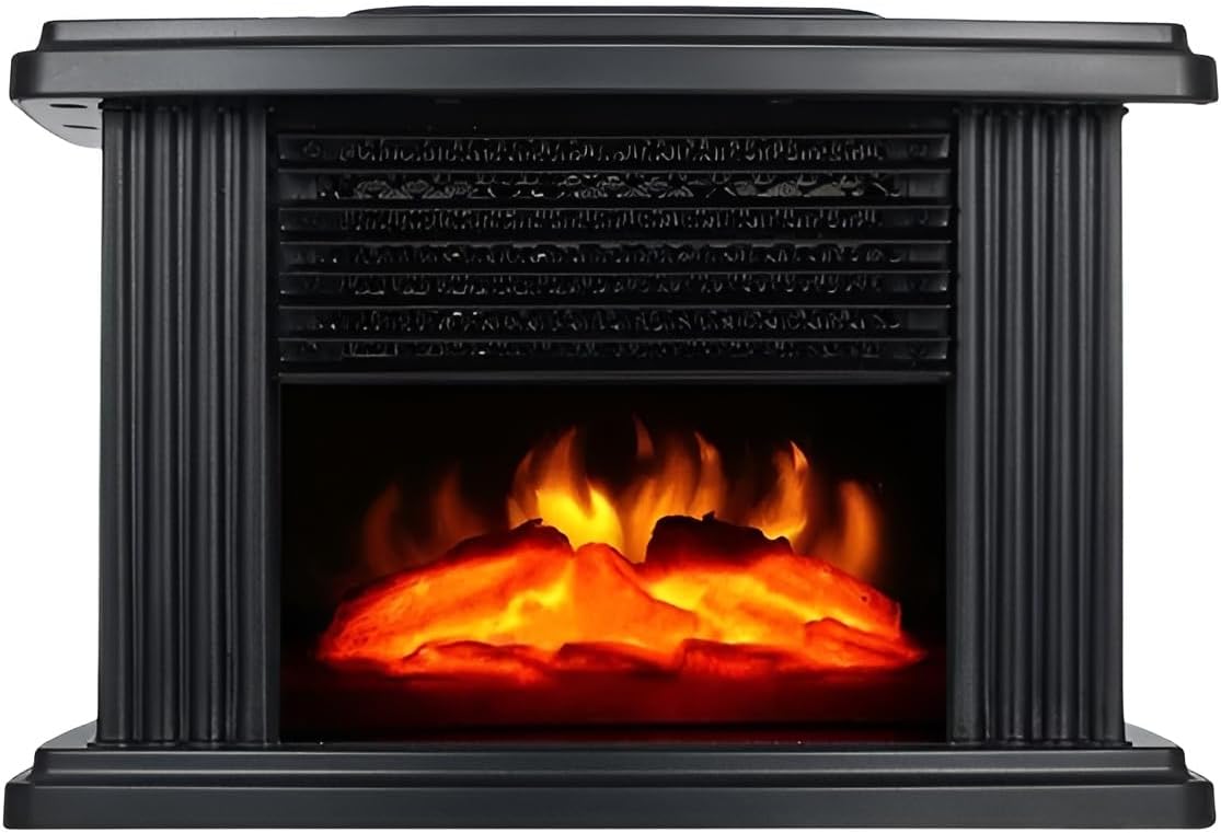 [Mokcoliy] Elecc Fireplace Hter with Ft Hting - Compact Design for Modern Homes, Perfect for Winter Comfort