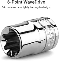 Vista 3 de Capri Tools Enchufe de estrella externo E6, unidad de 1/4 pulgadas