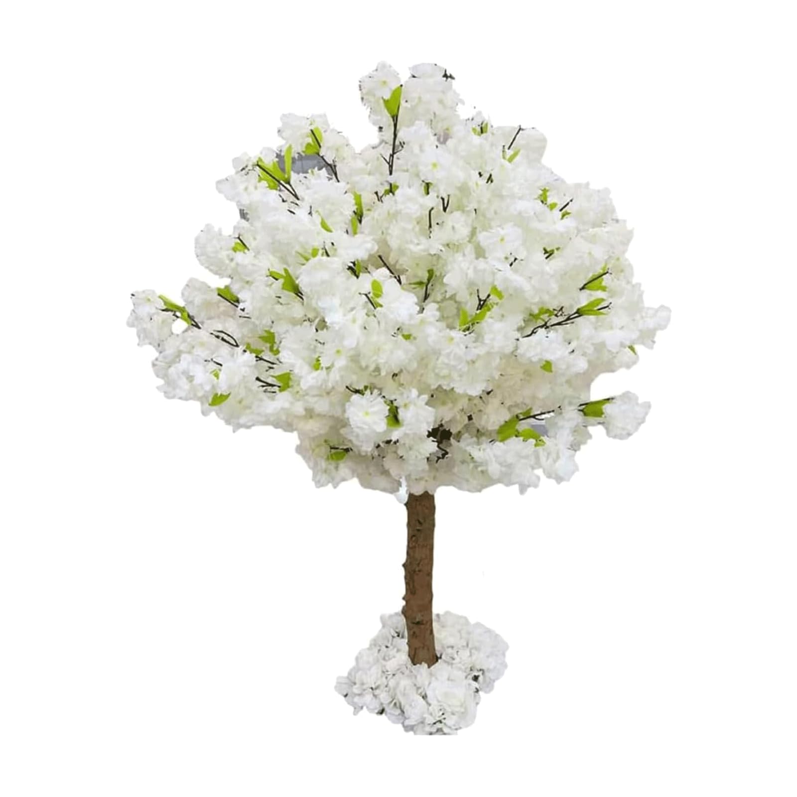 HCZKIUJY Artificial Cherry Blossom Trees Artificial Trees with Solid Wood Stems Fake Tree Mall Wedding Decor Fake Plants 120cm/3.9ft (White)