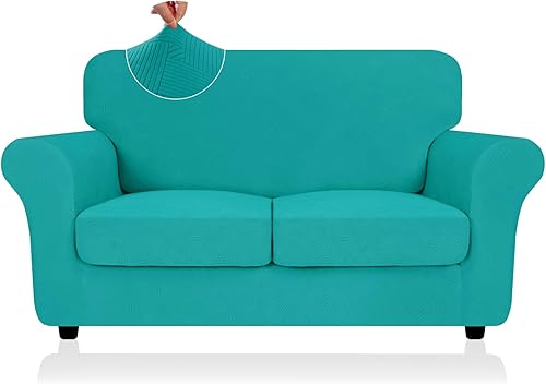 Miniatura 64 de Funda 2026 para sofá de dos plazas XL a rayas, 3 piezas (71"-91"), fundas elásticas gruesas para sofá con cojines 2 XL con banda elástica Nuevo