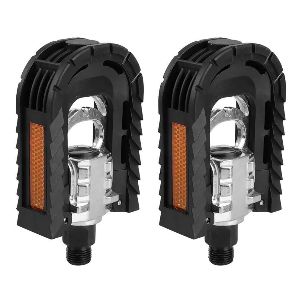 Pedale pieghevole per bicicletta con riflettori, in alluminio, per mountain bike, trekking, bici da città, accessori per biciclette