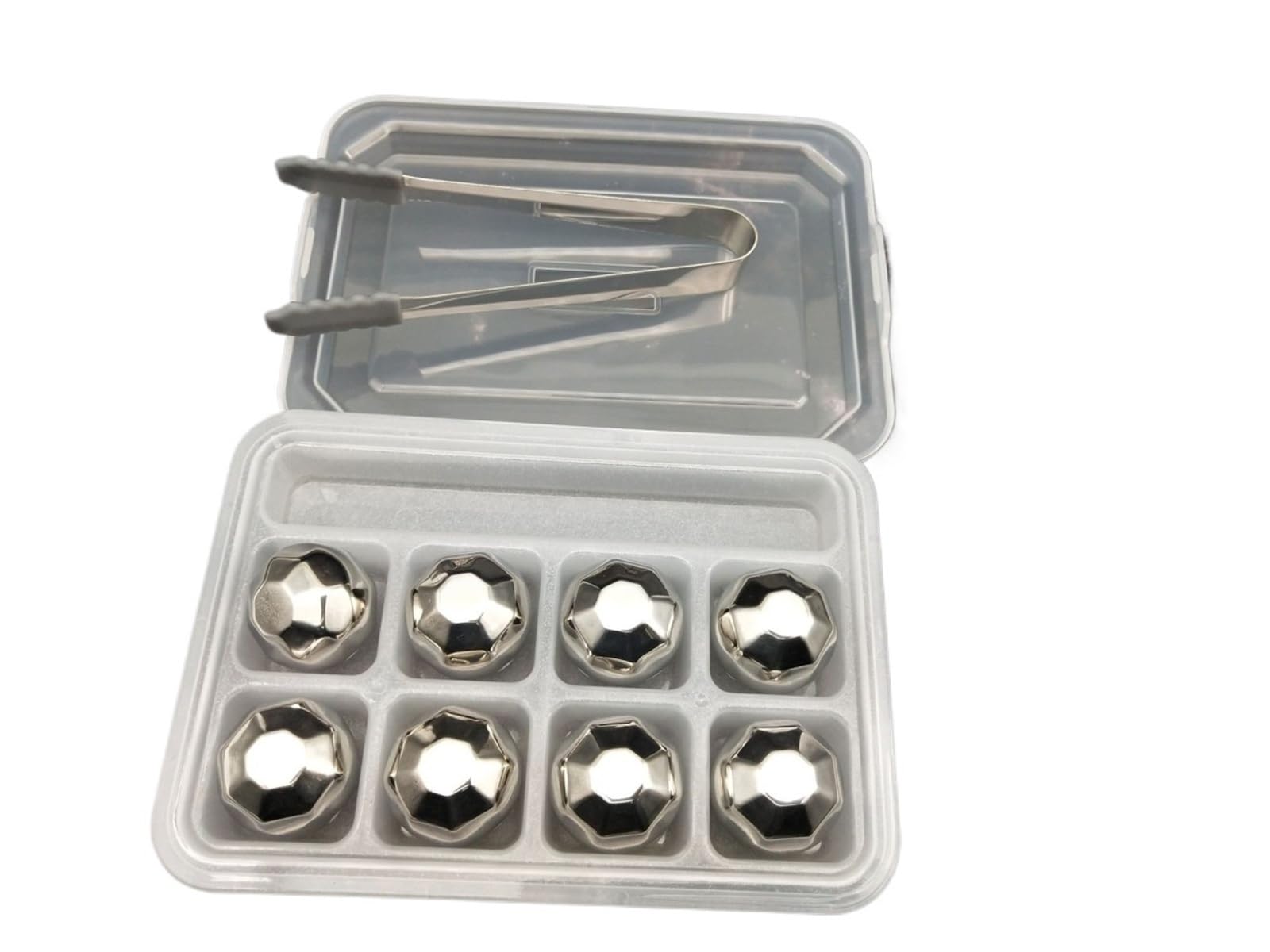 Barware Whiskey Stones Whiskey Cooling Metal Reusable Stainless Steel Ice Rocks Reusable(L)