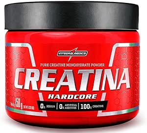  Integralmédica - Creatina em Pó Hardcore 100% Pura e Monohidratada - Suplemento p/Aumentar a Performance, Energia e Ganho Muscular - 150g 