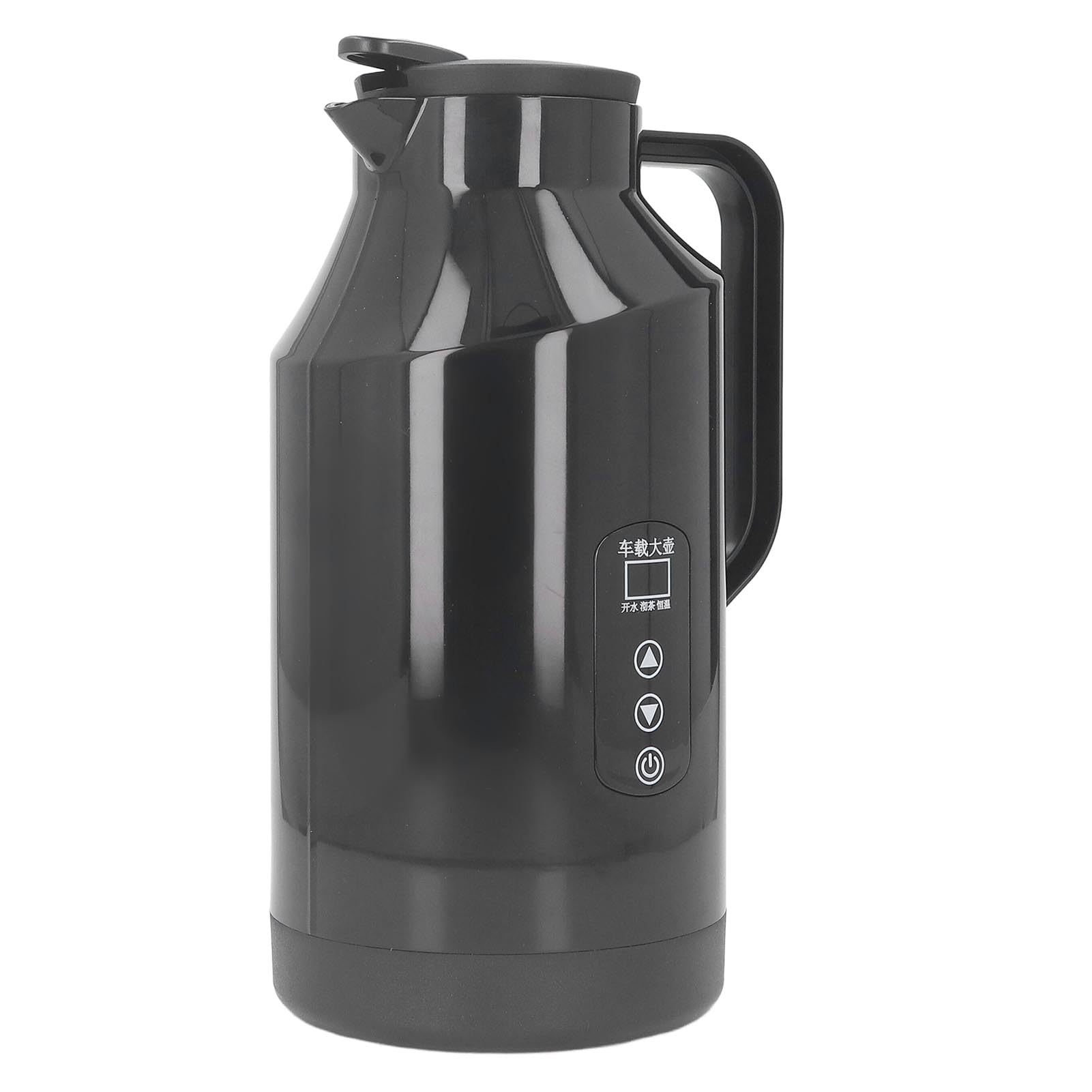 Jauarta Car Electric Kettle Hot Water Boiler 200W 1500ml 12V 24V Stainless Steel Display with Cigarette Lighter Plug for Travel