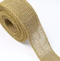 Fita de Juta Natural Engomada para laços, enfeites, decorações