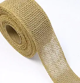 Fita de Juta Natural Engomada para laços, enfeites, decorações