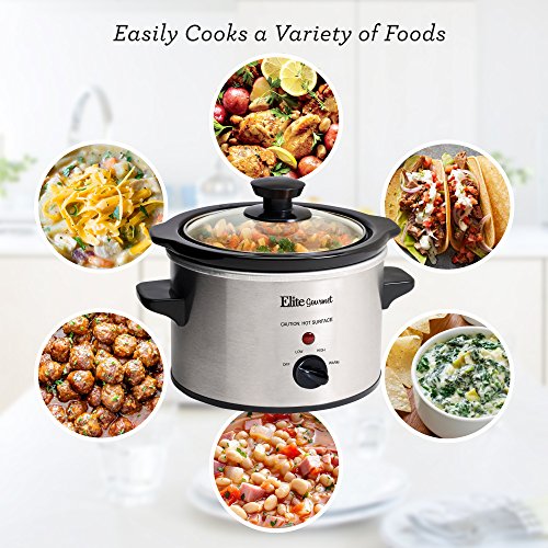 Maxi-Matic MST-250XS Elite Gourmet 1-1/2-Quart Slow Cooker