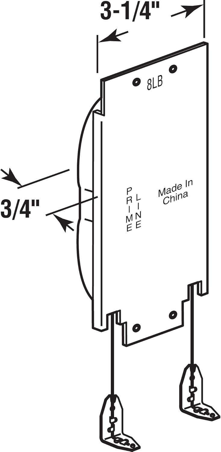 Slide-Co 171542 8 lb. Wood Sash Balance, Steel (Single Pack)