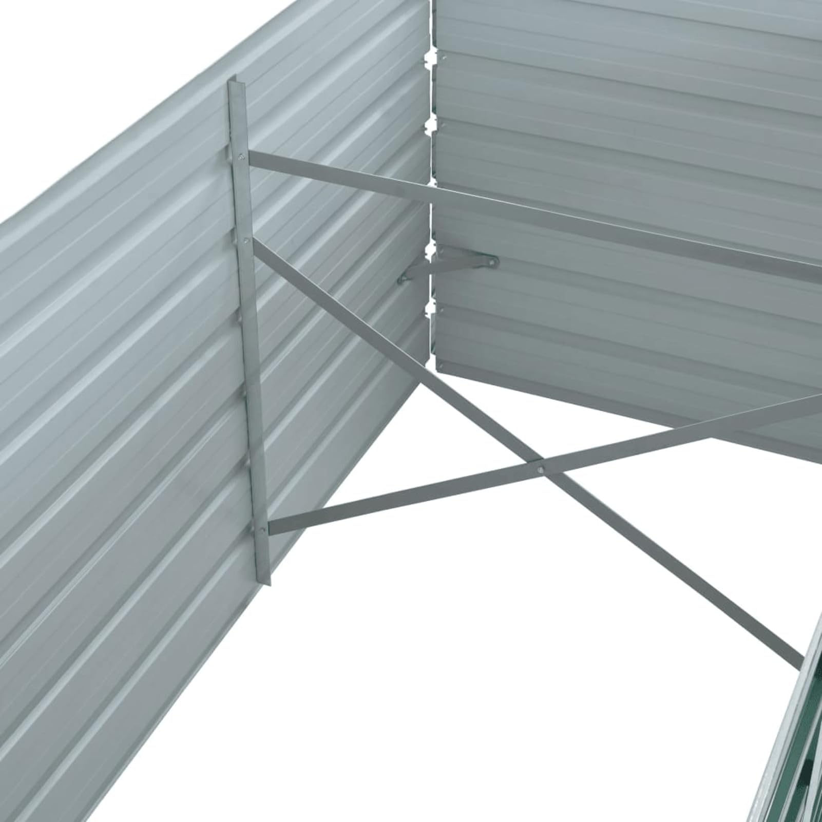 Arriate, Mesa De Cultivo, Huerto Domestico, Cultivo De Plantas Aromaticas, Arriate De Jardín, de jardín de Acero galvanizado Verde 240x80x77 cm