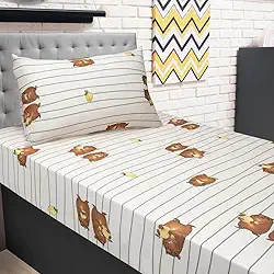 Portallar, Jogo Cama Infantil Capivara Solteiro C/Elástico 2 Pçs Malha