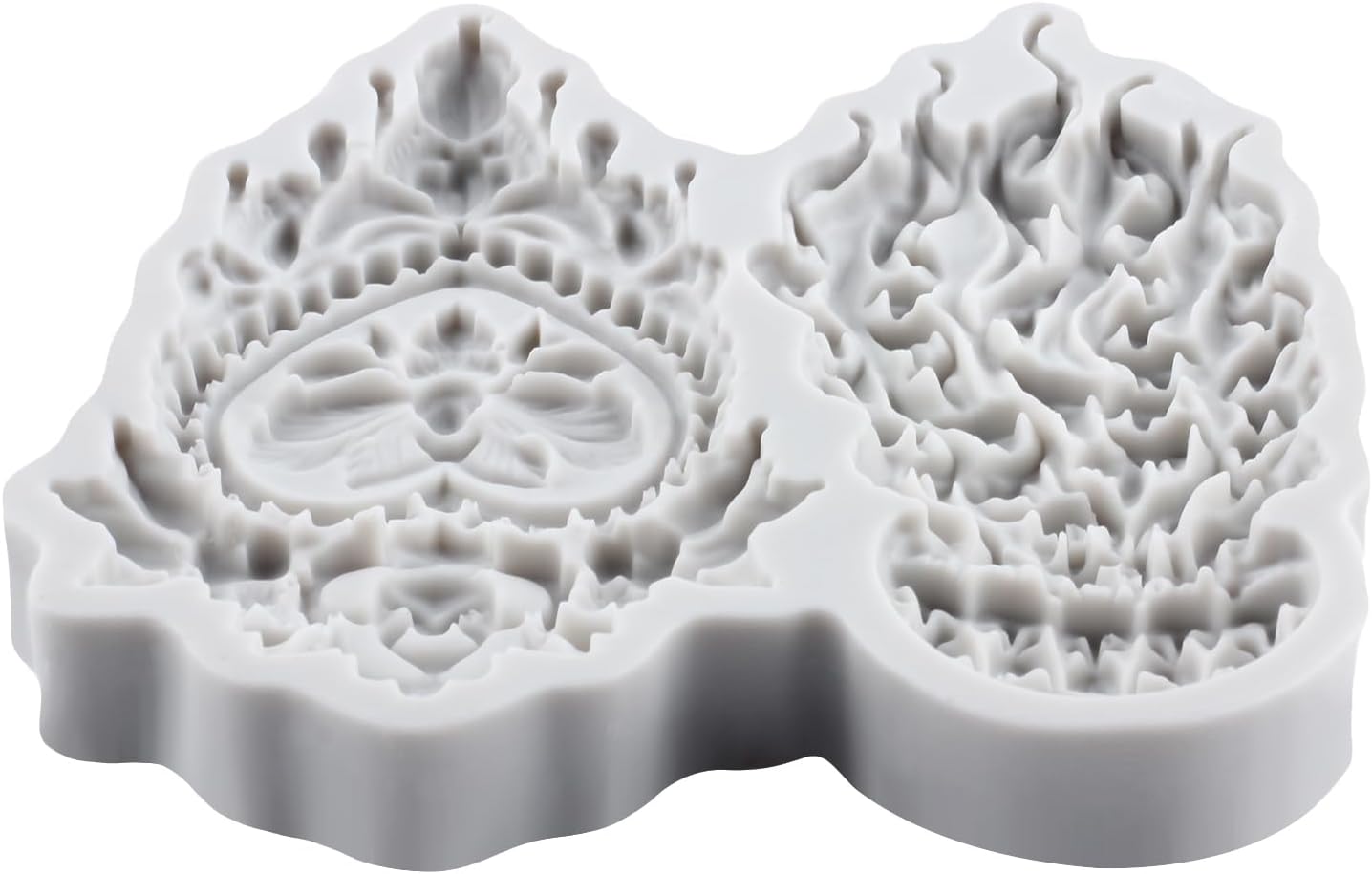 Baroque Relief Flower Fondant Molds Jellyfish Silicone Mold for Cake Decoration Cupcake Toppers Chocolate Candy Polymer Clay Gum Paste image 3