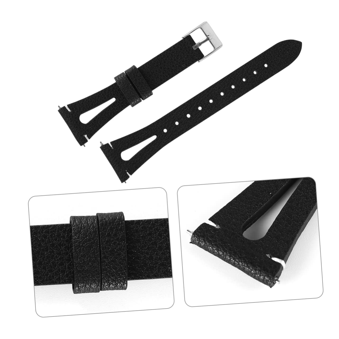 VALICLUD 3piezas Correa De Reloj De Cuero Verdadero Para Banda De Reemplazo Unisex Cómodo y Transpirable Para Ocasiones Especiales y Uso Diario