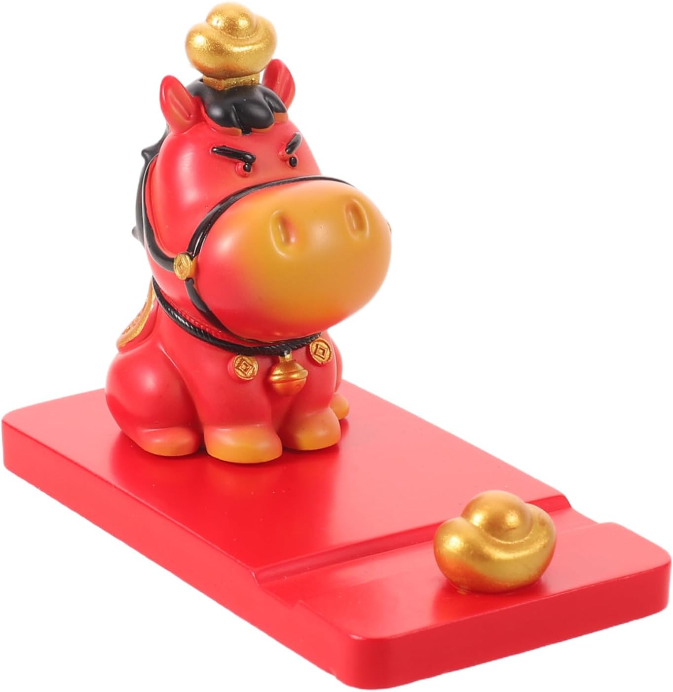 VALICLUD Resin Horse Shaped Phone Stand Desk Ornament for Office Use