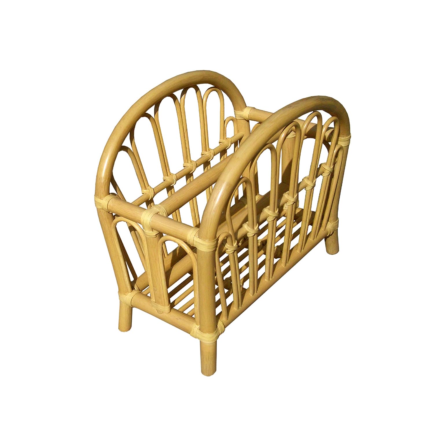 D-Art Rattan Curve Magazine Rack