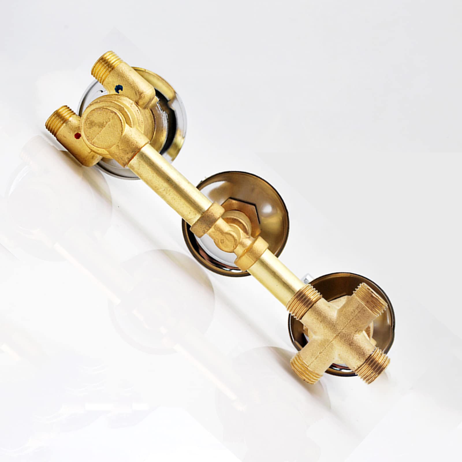 Mitigeur de douche anti-brûlure en laiton 3 poignées pour installation de douche italienne