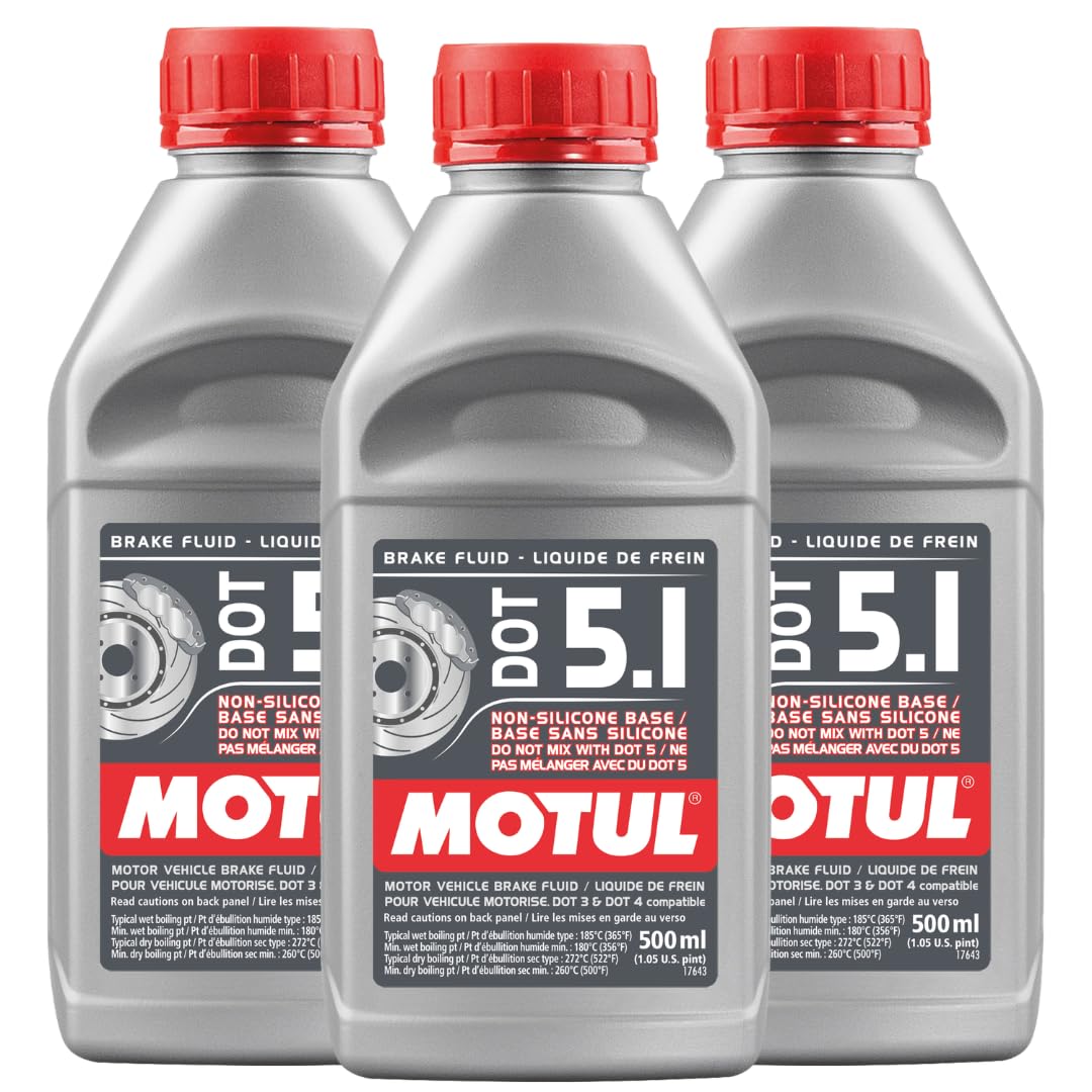 DOT 5.1 High Temp. Brake Fluid (3 Pack)