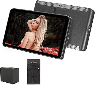 Portkeys Lh7H Monitor De Câmera De 7 Polegadas+Bateria+Carregador, 3D Lut 1000 Nits Ultra-Bright Vídeo Monitor, 1920 X 1080 Ips Ips Touchscreen Hdmi Monitor