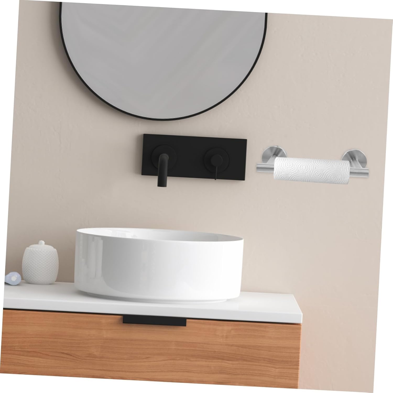 Stainless Steel Free - Standing Toilet Paper Holder, Bathroom Tissue Roll Stand for RV Camper, Bathroom Organization Accessory,Silver