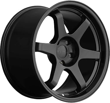 Model SIX-1 17 Inch TE37 Style Wheels Carbon Gray - 17X9 / Bolt Pattern, 5-114.3 - 25mm Offset, 73.1 Bore