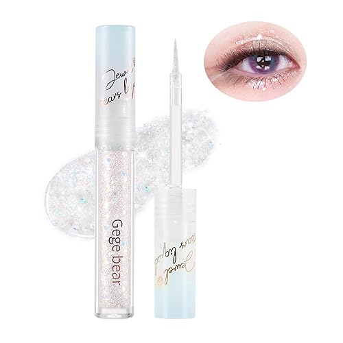 Jewel - Sombra de ojos líquida con purpurina, delineador de ojos Twinkle Shimmer de larga duración, acabado brillante multidimensional, lágrimas