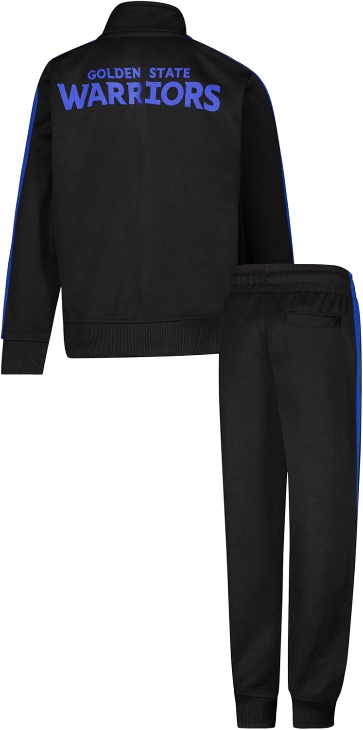 Ultra Game Youth NBA Official Super Soft Full Zip Active Track Jacket and Pants Set - Image 2