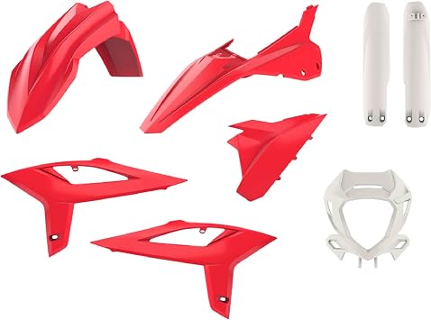 Polisport Motocross MX Replica Plastic Kit for BETA RR 2T & 4T 20202022 Dirt Bike OEM Quality, Durable, Flexible & Perfect Fit Red/White