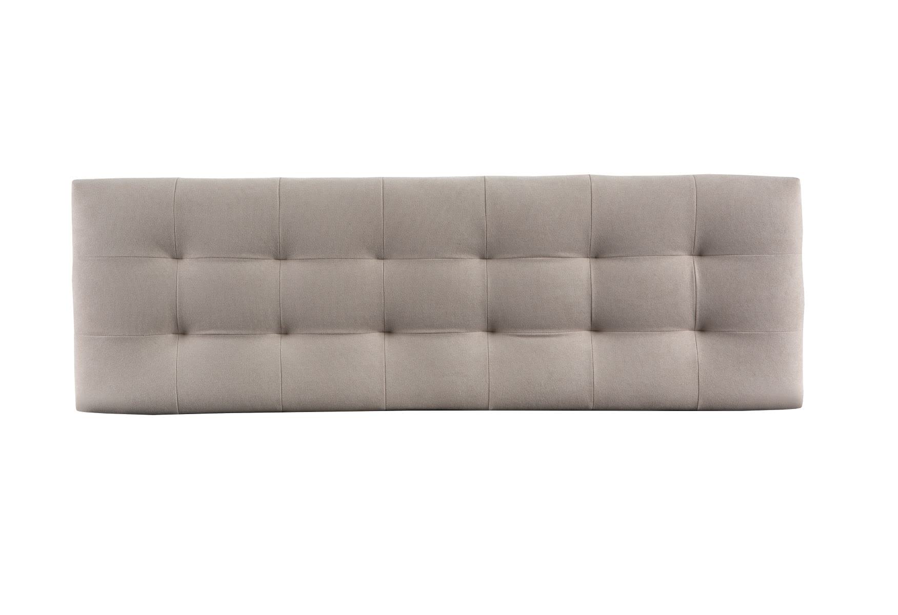 Cabecero Tapizado para Cama 150 Cm VERSALLES | Anclaje a Pared | Cabezal Acolchado | Microfibra AquaClean Color Beige (160 x 50 x 7 cm)