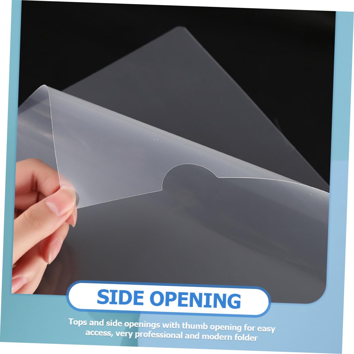Cartelline Portadocumenti Plastica Trasparente A4 50 Pezzi