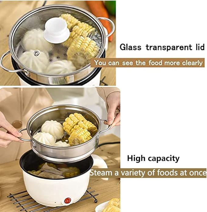 Olla Eléctrica Portátil REJOON 1.8 L, Antiadherente, Color Rosa miniatura 5