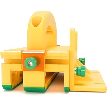GRR-RIPPER+ by Microjig Includes SafeRip Kit Fully Adjustable 3D Printing Block for Table Saws Router Tables Band Saws and Grout Cutter SKU GR-100+ Yellow/Green