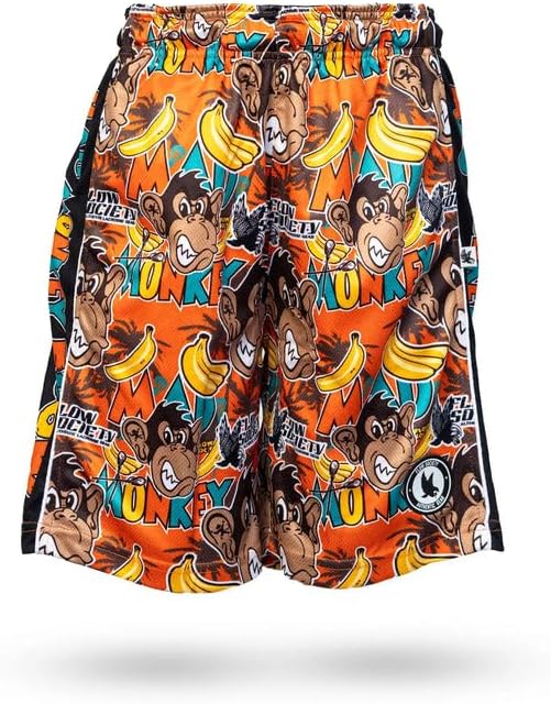Flow Society Mad Monkey Boys Lacrosse Shorts | Boys LAX Shorts | Lacrosse Shorts for Boys | Kids Athletic Shorts for Boys
