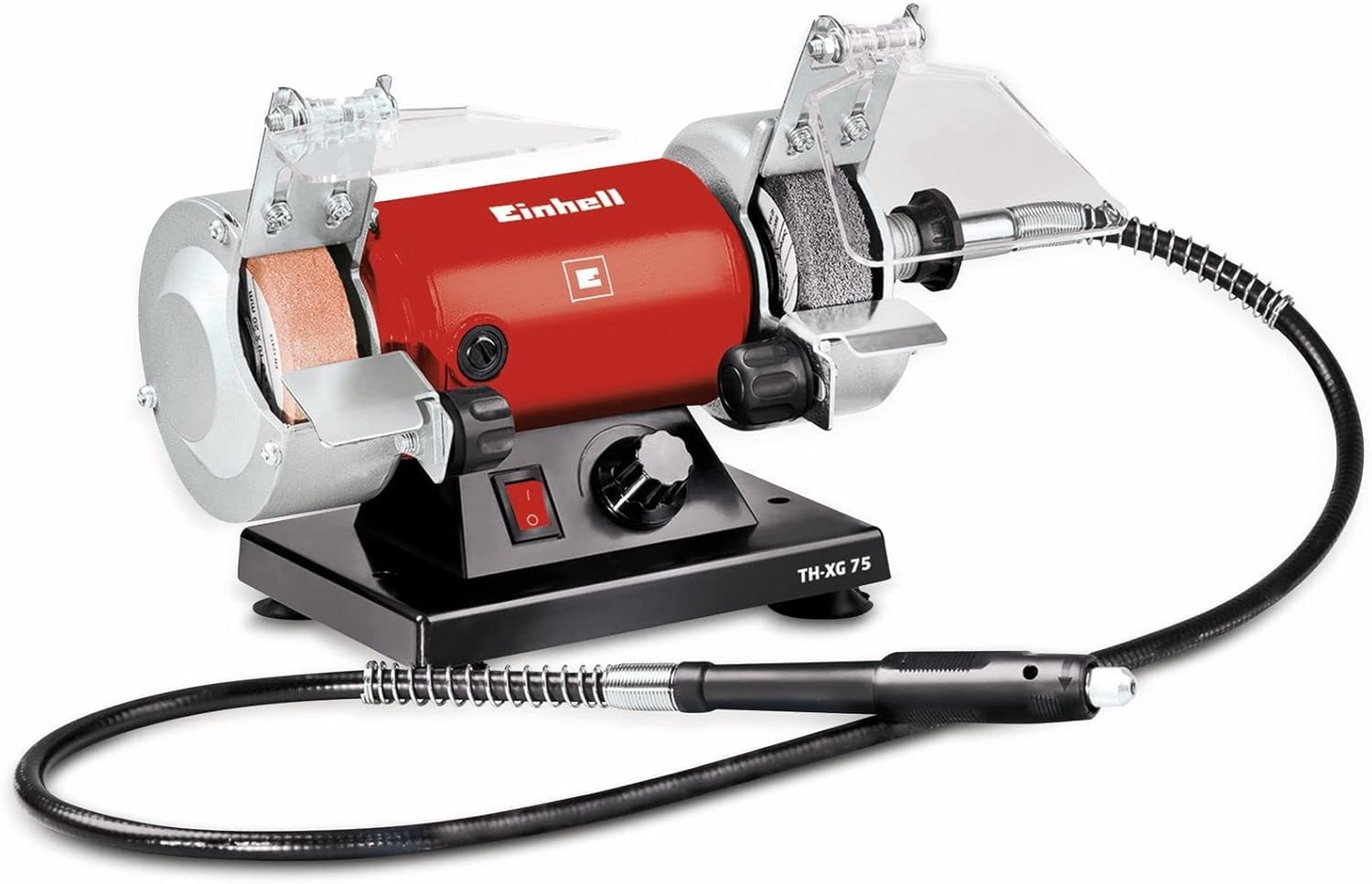 Einhell Esmeriladora mini taladro TH-XG 75 Kit (120 W, 230 V, Disco 75x20x10 mm)