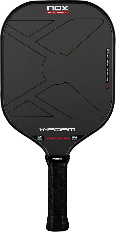 NOX Pickleball Paddle X-Foam Tempus 16mm 2026 | Paleta de Pickle Ball de forma cuadrada | Raqueta de Pickleball Avanzada Aprobada por USAP | Cara de Carbono Crudo T700, Max Sweet Spot