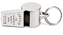 Brass Professional Whistle, Loud Crisp Sound, Golden, for Coaches, Police and Hikers (Nickel Plated) (Nickel Polish) gallery image