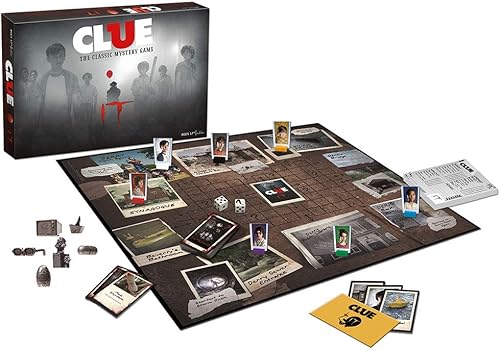 Miniatura 2 de Juego de mesa Clue IT | Basado en el drama/thriller IT 2017 | Mercancía de TI con licencia oficial | Juego de pistas clásico temático
