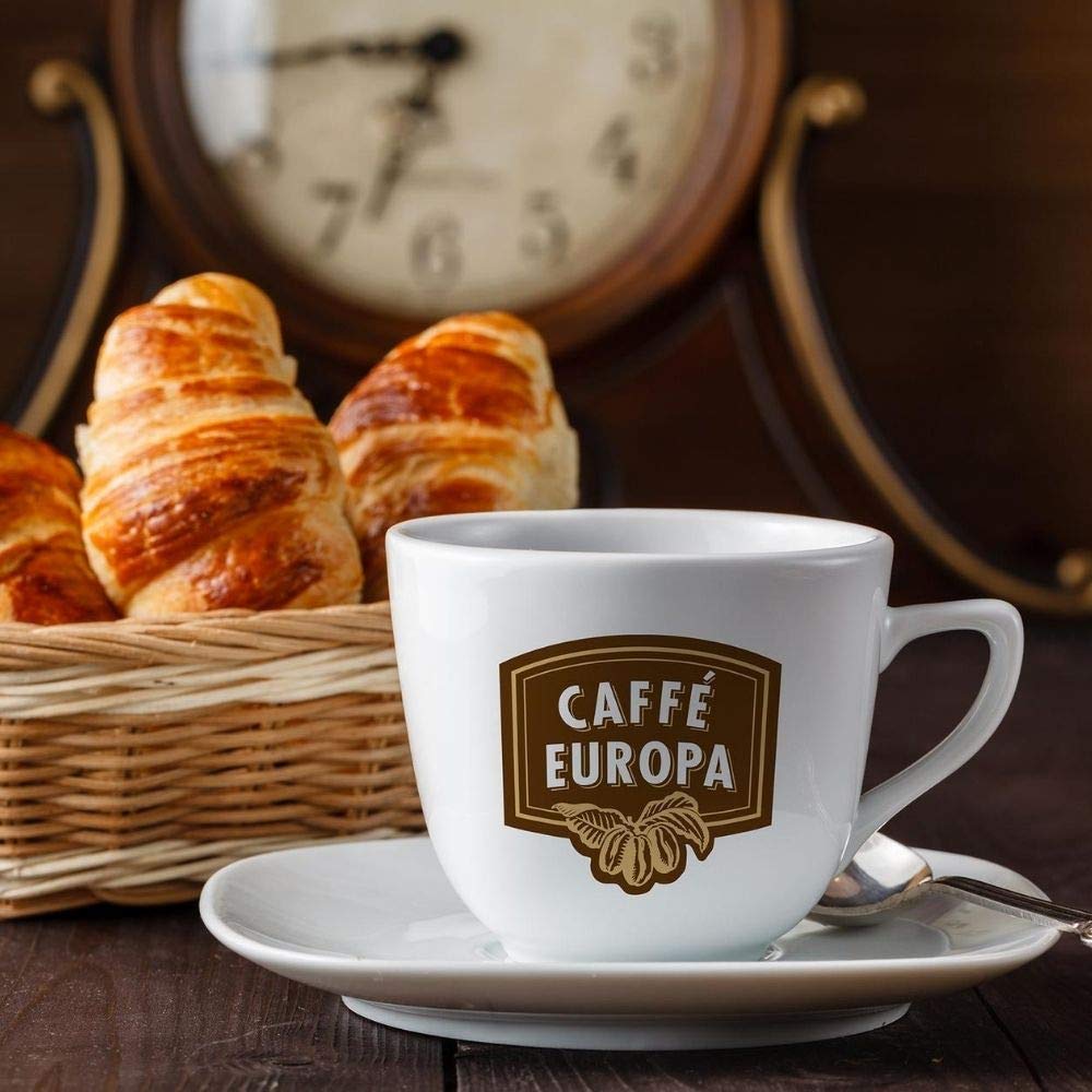 Caffè Europa – Caffè in Grani Tostatura Artigianale, Miscela Arabica, Confezionato in Sacco di Juta (1kg)