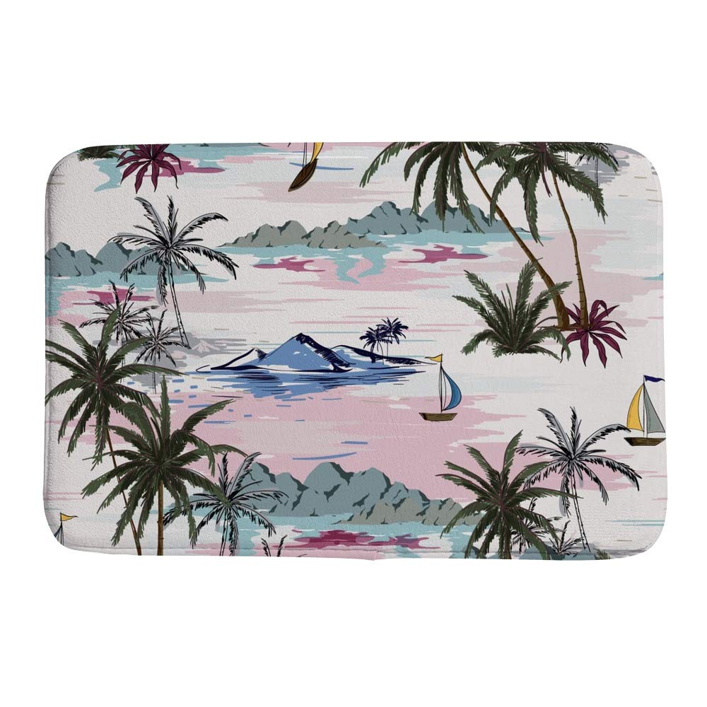 Tapis de bain CHEHONG antidérapant en polaire douce pour douche 60x90 cm